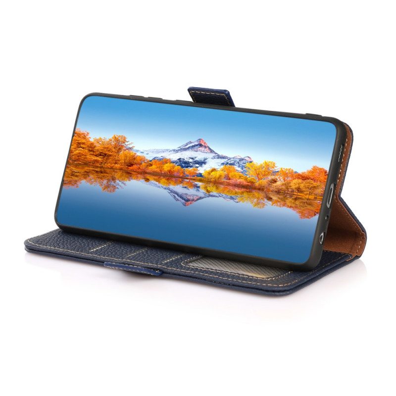 Kotelot Samsung Galaxy M32 Litsi Nahka Khazneh Rfid