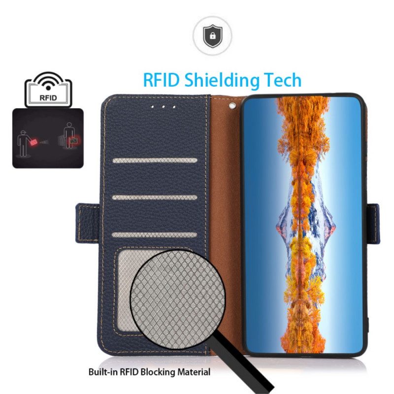 Kotelot Samsung Galaxy M32 Litsi Nahka Khazneh Rfid