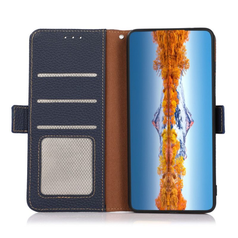Kotelot Samsung Galaxy M32 Litsi Nahka Khazneh Rfid