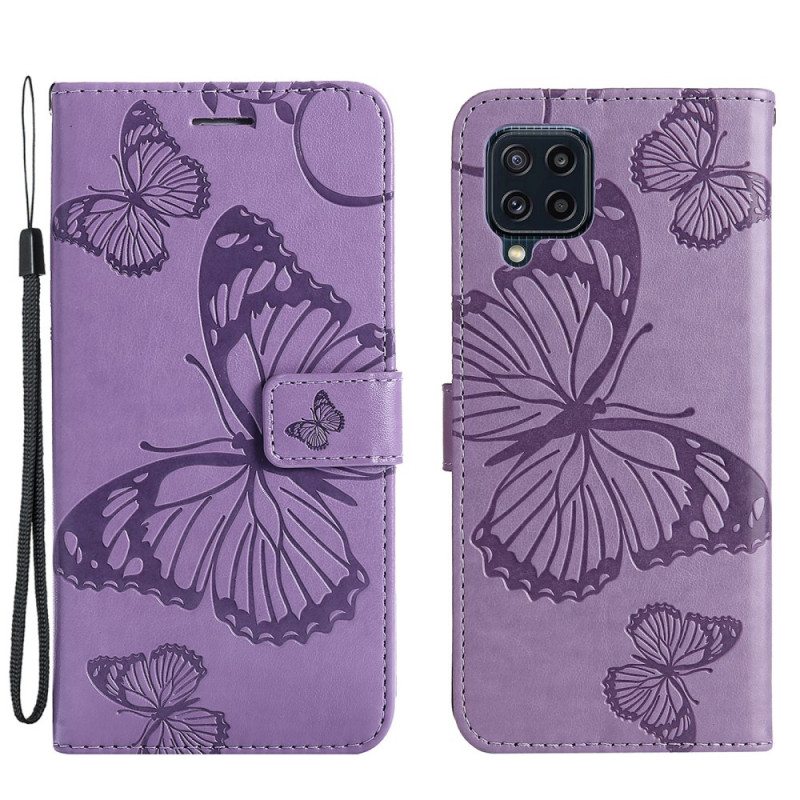 Kotelot Samsung Galaxy M32 Suojaketju Kuori Jättiläishihnaperhoset