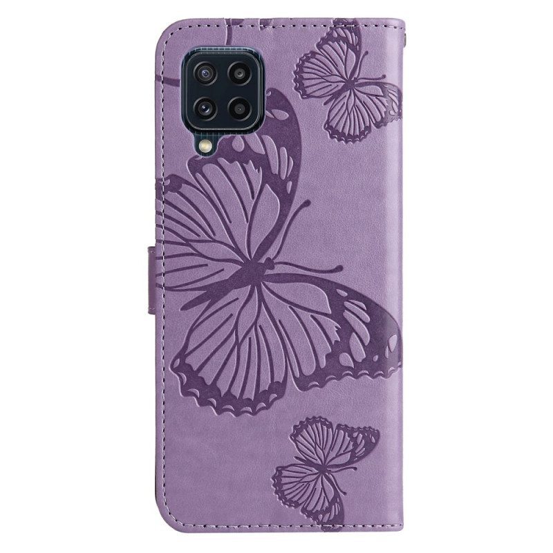 Kotelot Samsung Galaxy M32 Suojaketju Kuori Jättiläishihnaperhoset