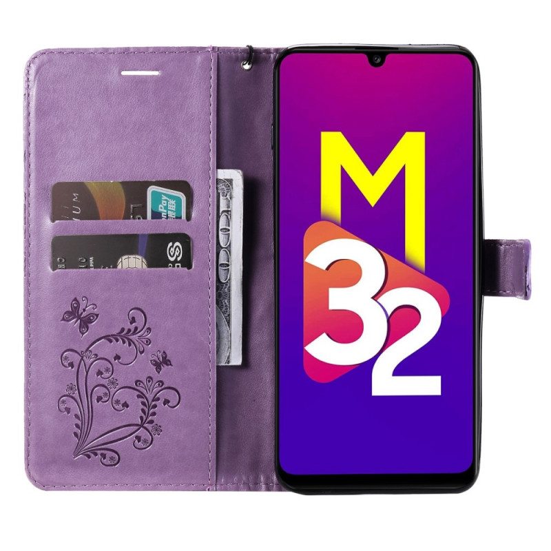 Kotelot Samsung Galaxy M32 Suojaketju Kuori Jättiläishihnaperhoset