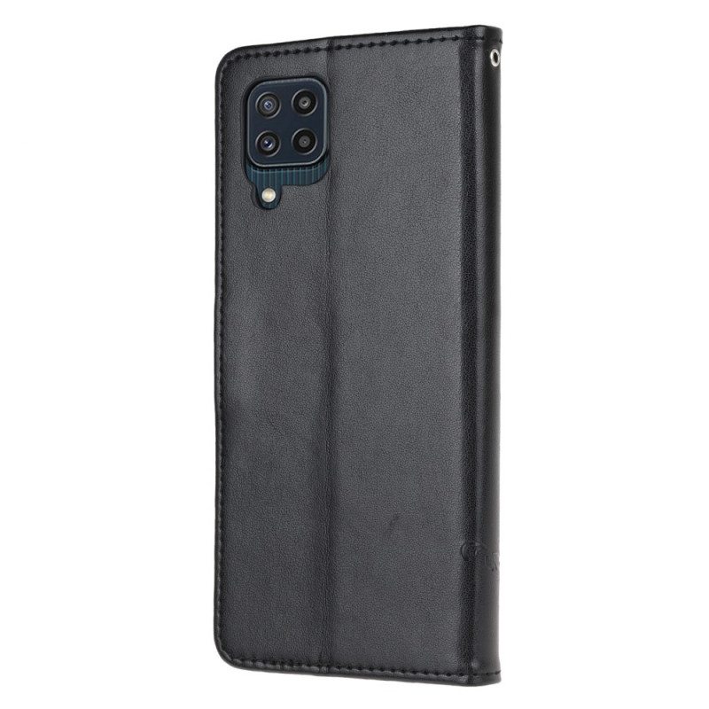 Kotelot Samsung Galaxy M32 Suojaketju Kuori Strap Kukat