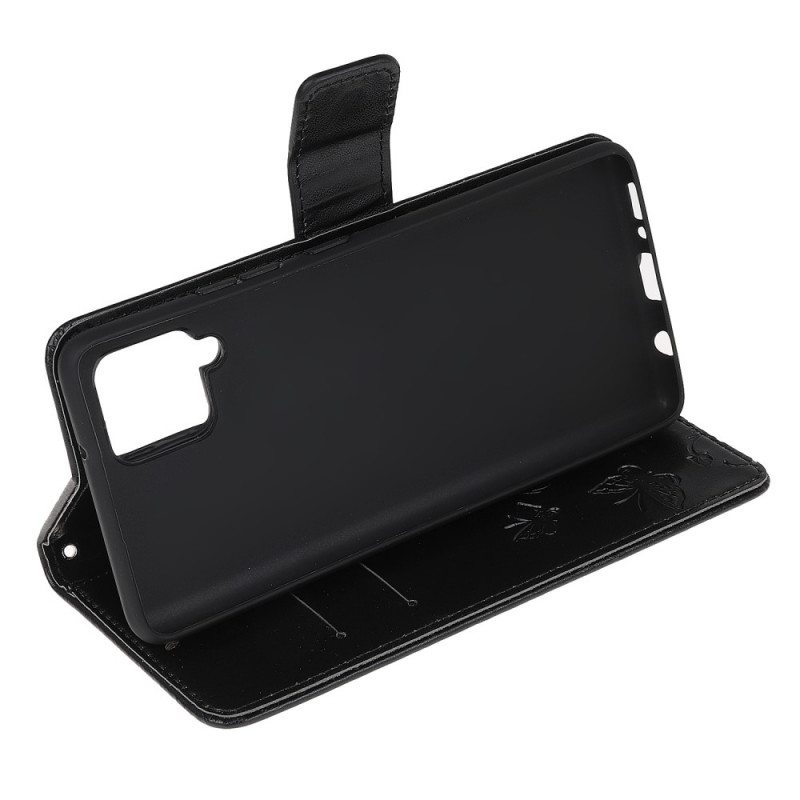 Kotelot Samsung Galaxy M32 Suojaketju Kuori Strap Kukat