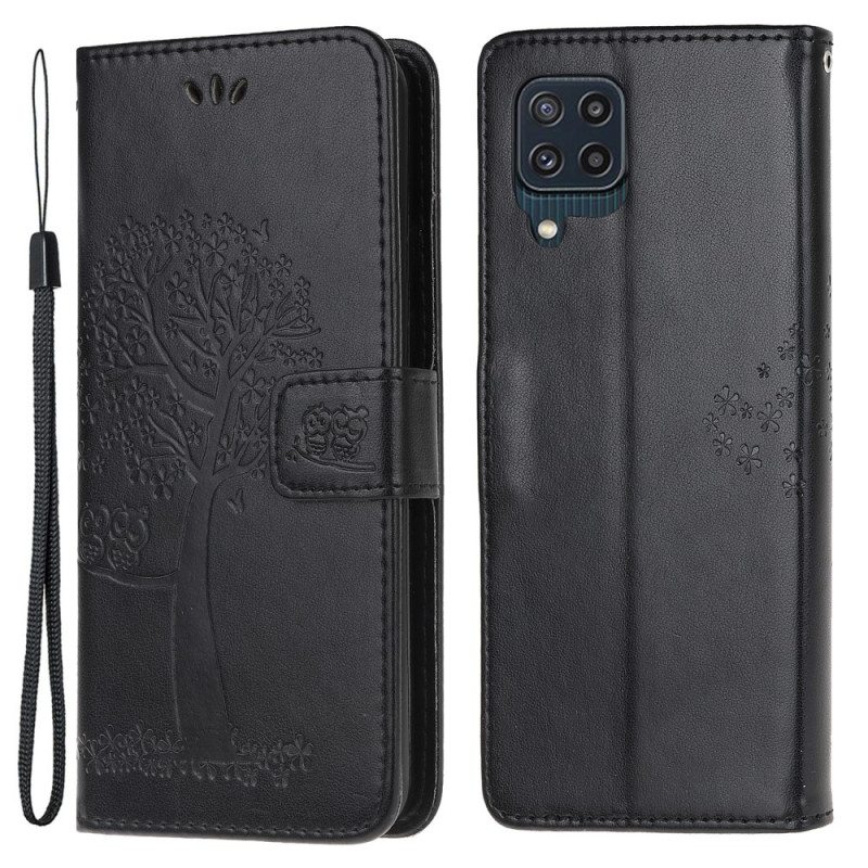 Kotelot Samsung Galaxy M32 Suojaketju Kuori Tangapuu Ja Pöllöt