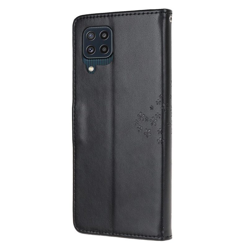 Kotelot Samsung Galaxy M32 Suojaketju Kuori Tangapuu Ja Pöllöt