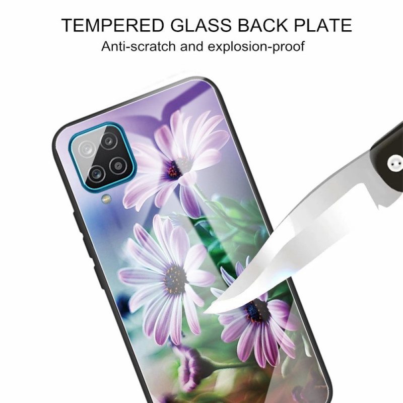 Kuori Samsung Galaxy M32 Karkaistua Lasia Kukkia