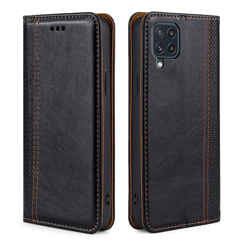 Puhelinkuoret Samsung Galaxy M32 Kotelot Flip Vintage Nahkatyyli