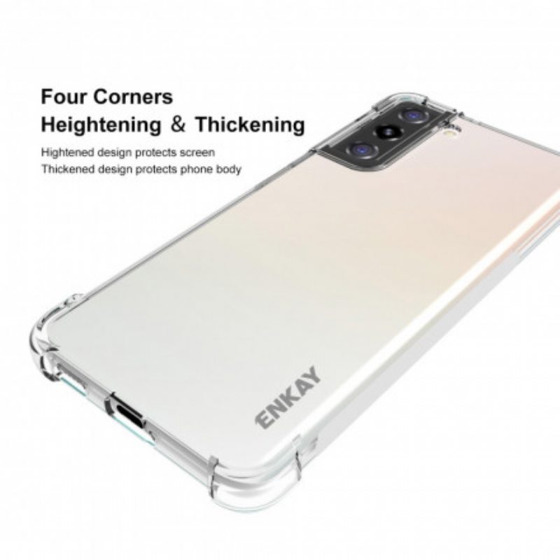 Kuori Samsung Galaxy S21 Plus 5G Enkay Combo Ja Karkaistu Lasi