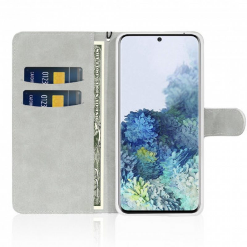 Nahkakotelo Samsung Galaxy S21 Plus 5G Paljetteja S Design