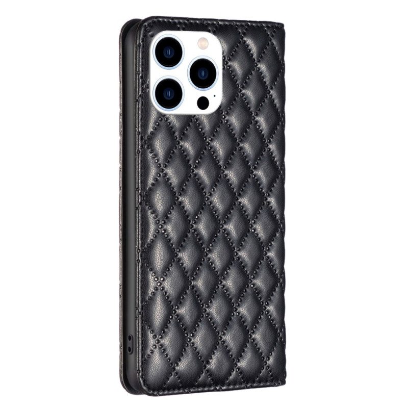 Nahkakotelo iPhone 16 Pro Tikattu Binfen Väri