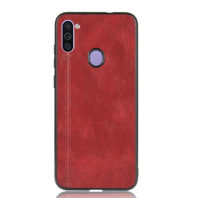 Kuori Samsung Galaxy M11 Couture-nahkaefekti