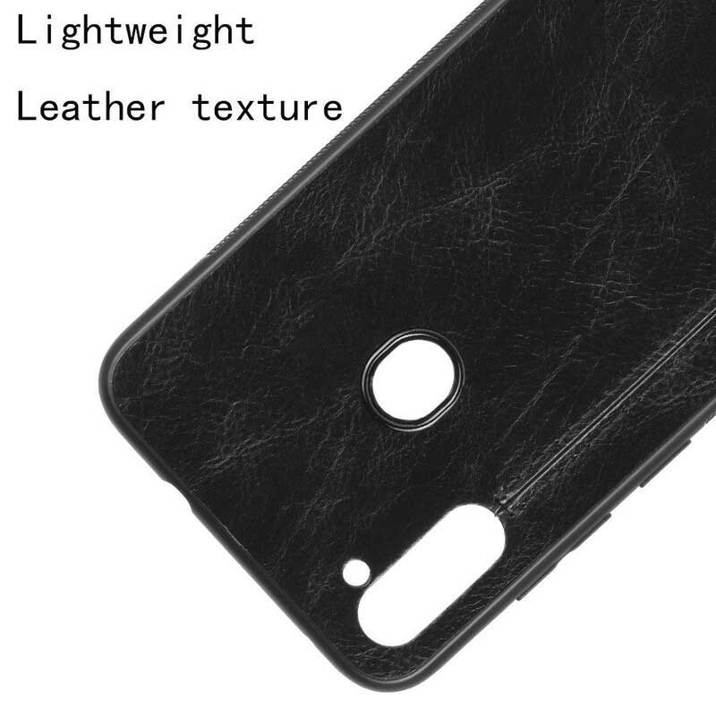 Kuori Samsung Galaxy M11 Couture-nahkaefekti