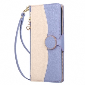 Kotelot Xiaomi 17 Kaksivärinen Lompakko Rannehihnalla Suojakuori