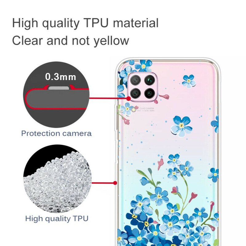 Case Huawei P40 Lite Kimppu Sinisiä Kukkia