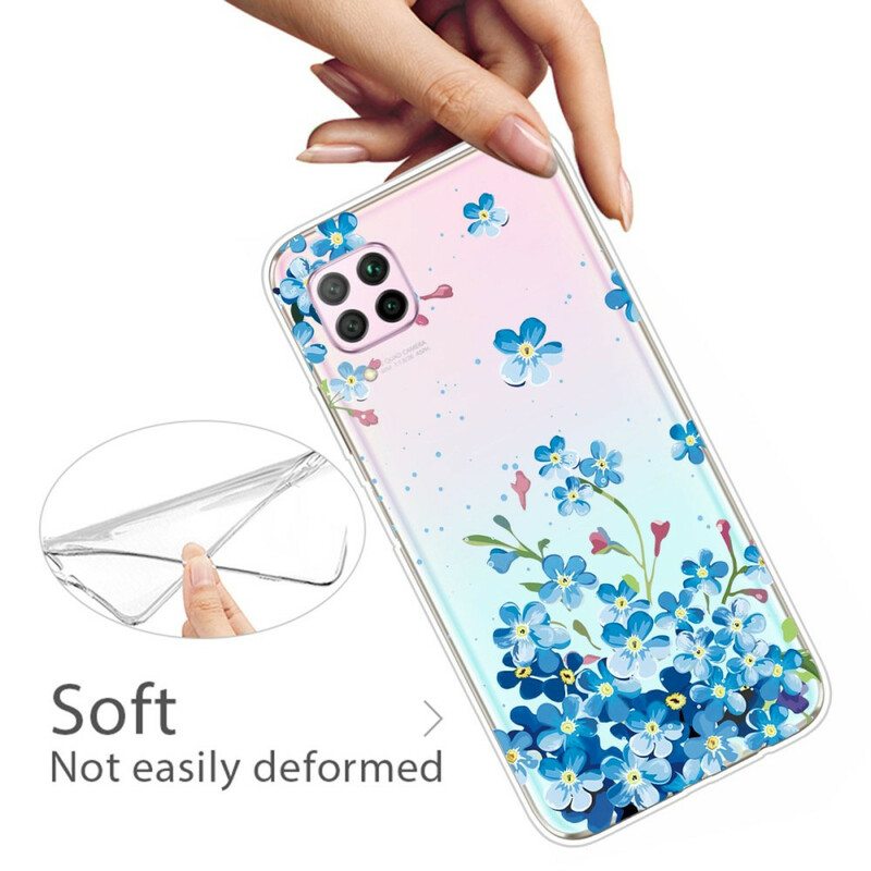 Case Huawei P40 Lite Kimppu Sinisiä Kukkia