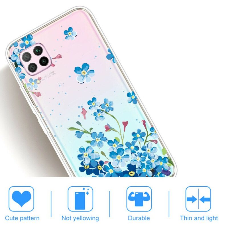 Case Huawei P40 Lite Kimppu Sinisiä Kukkia