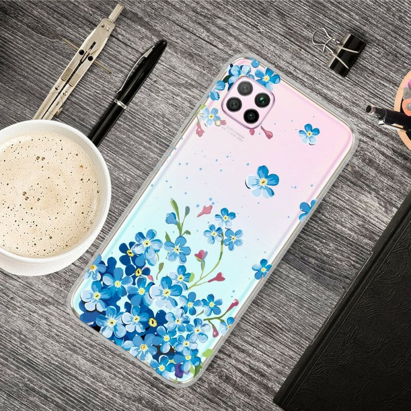 Case Huawei P40 Lite Kimppu Sinisiä Kukkia