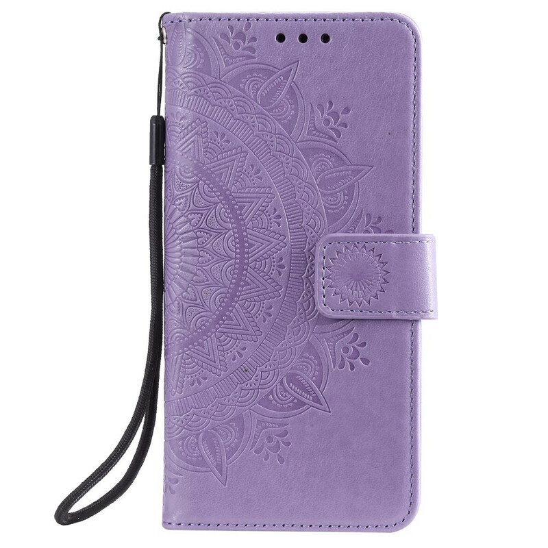 Flip Case Huawei P40 Lite Auringon Mandala