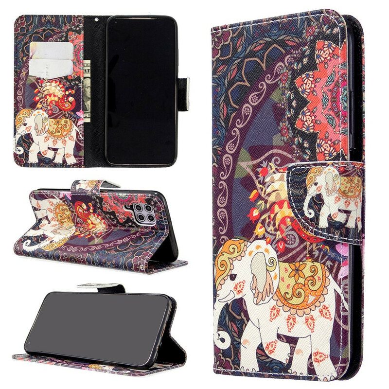 Kotelot Huawei P40 Lite Etnisten Norsujen Mandala
