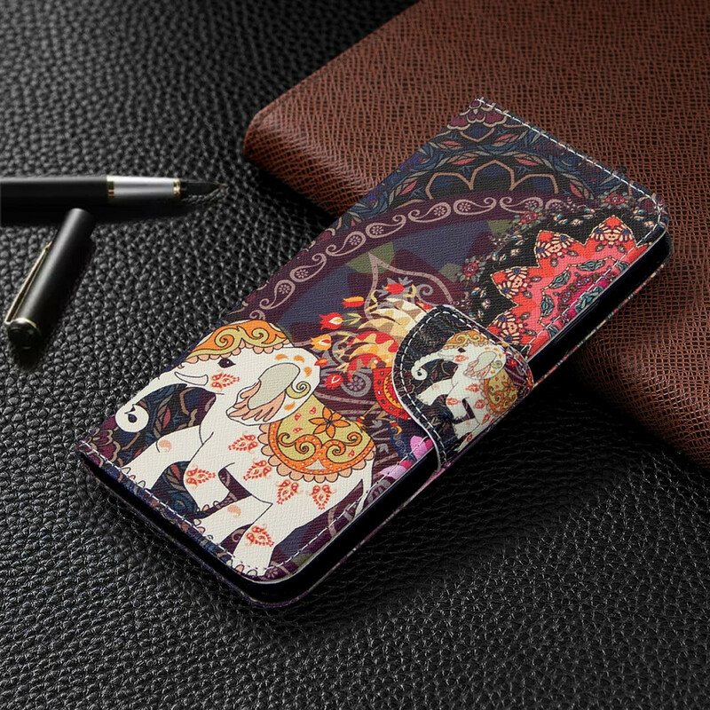 Kotelot Huawei P40 Lite Etnisten Norsujen Mandala