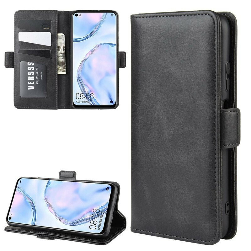 Nahkakotelo Huawei P40 Lite Kotelot Flip Kaksoisläppä