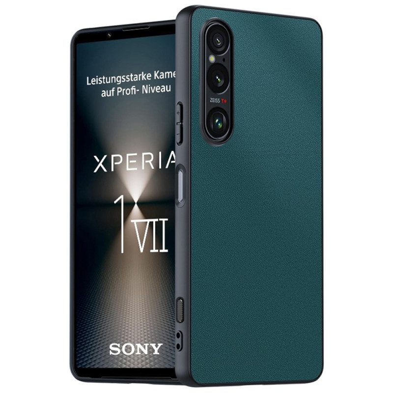 Kuori Sony Xperia 1 Vii Nahkakuvioinen
