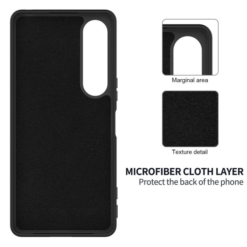 Kuori Sony Xperia 1 Vii Silikoni Ja Nauha Suojakuori