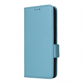 Nahkakotelo Sony Xperia 1 Vii Litsikuvio Hihnalla