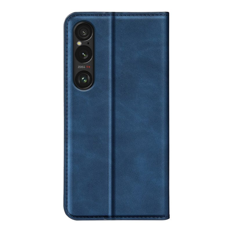 Nahkakotelo Sony Xperia 1 Vii Nahkatyylinen