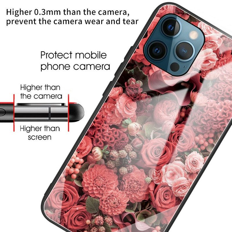Case iPhone 13 Pro Rose Flowers Karkaistu Lasi