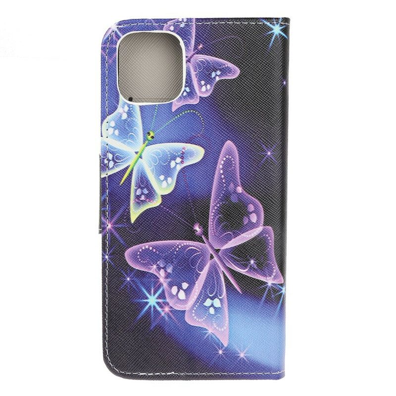 Flip Case iPhone 13 Pro Modernit Perhoset
