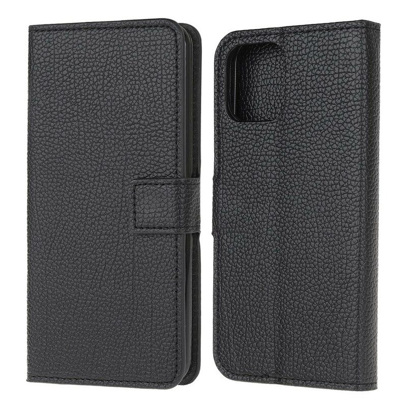 Kotelot iPhone 13 Pro Litchi Grain -nahkaefekti