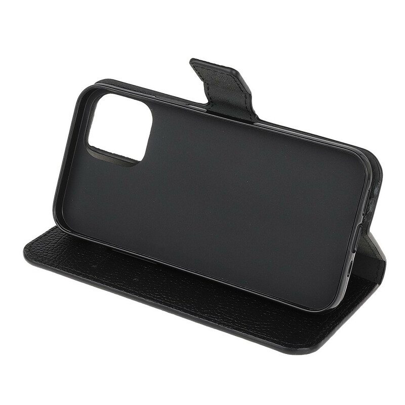 Kotelot iPhone 13 Pro Litchi Grain -nahkaefekti