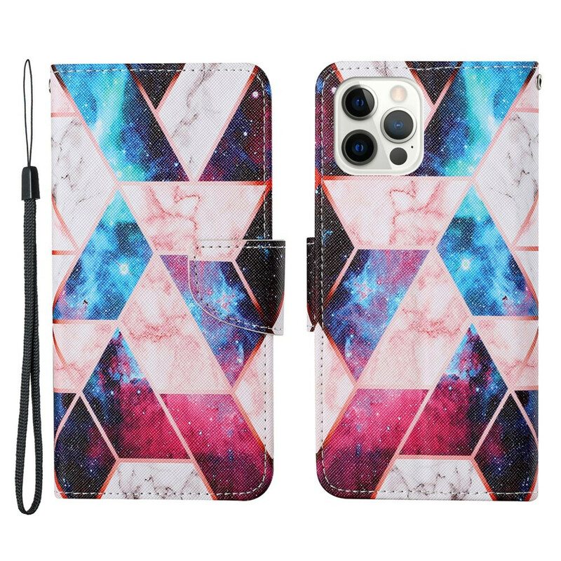 Kotelot iPhone 13 Pro Marmori Kaulanauhalla