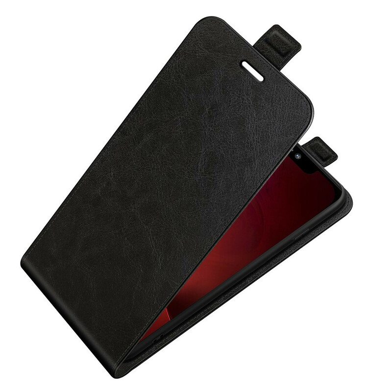 Kotelot iPhone 13 Pro Pystysuora Läppä Nahkaefekti