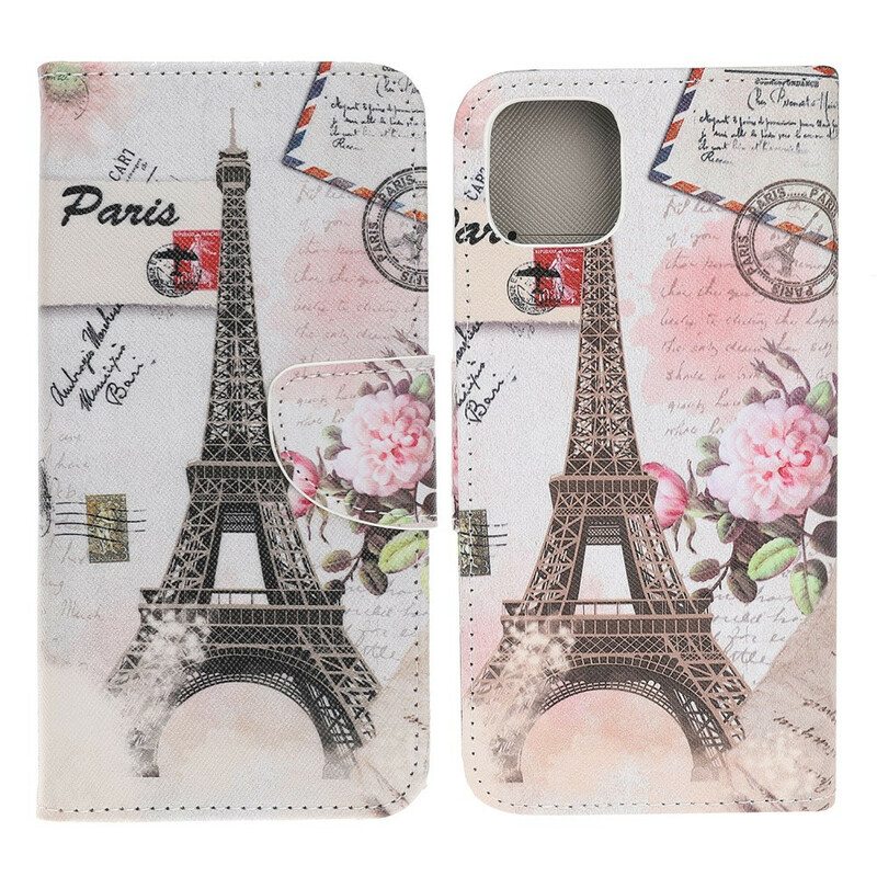 Kotelot iPhone 13 Pro Retro Eiffel-torni