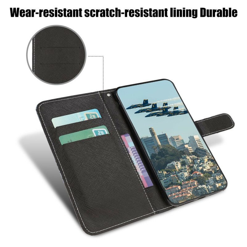 Kotelot iPhone 13 Pro Suojaketju Kuori Strappy Dragonflies