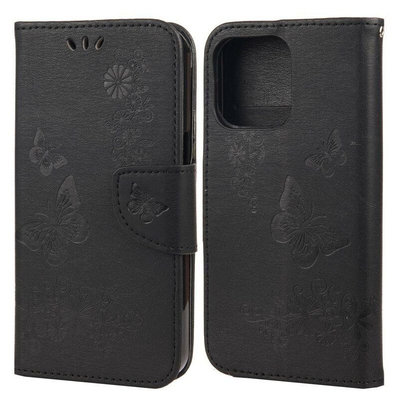 Kotelot iPhone 13 Pro Suojaketju Kuori Upeat Hihnaperhoset
