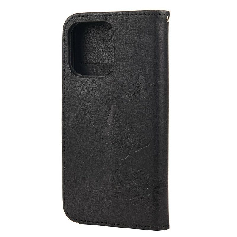 Kotelot iPhone 13 Pro Suojaketju Kuori Upeat Hihnaperhoset