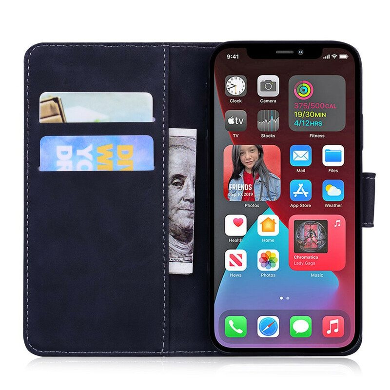 Kotelot iPhone 13 Pro Tyylikäs Nahka Couture
