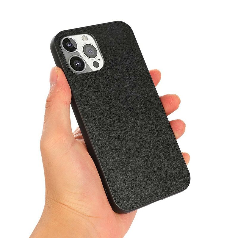 Kuori iPhone 13 Pro Aitoa Litsi-nahkaa