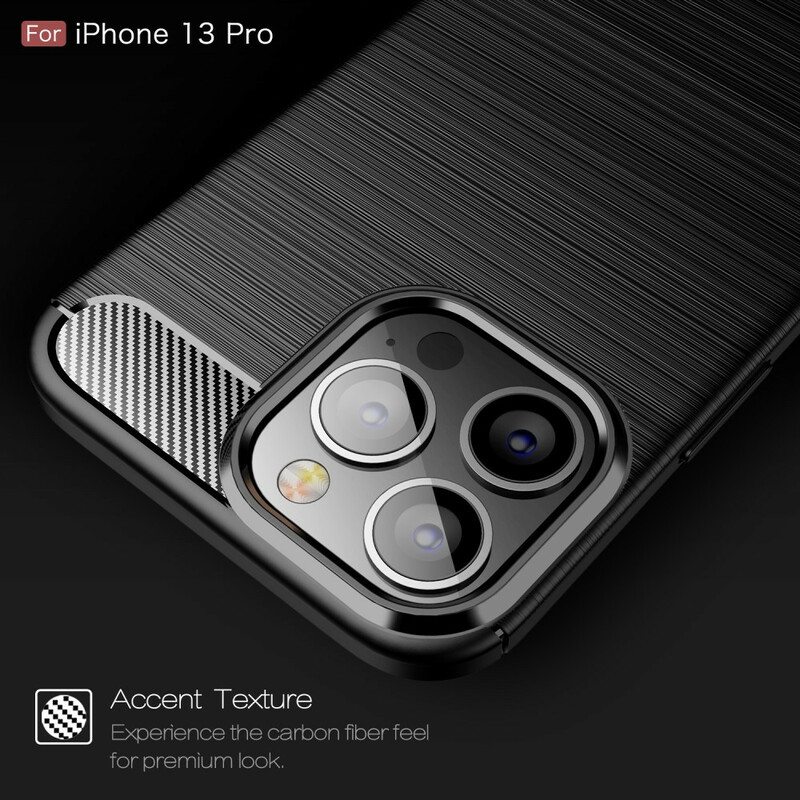 Kuori iPhone 13 Pro Harjattua Hiilikuitua