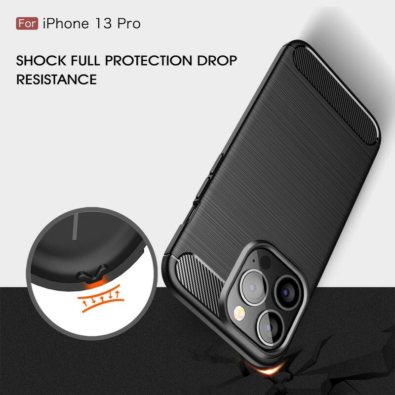 Kuori iPhone 13 Pro Harjattua Hiilikuitua