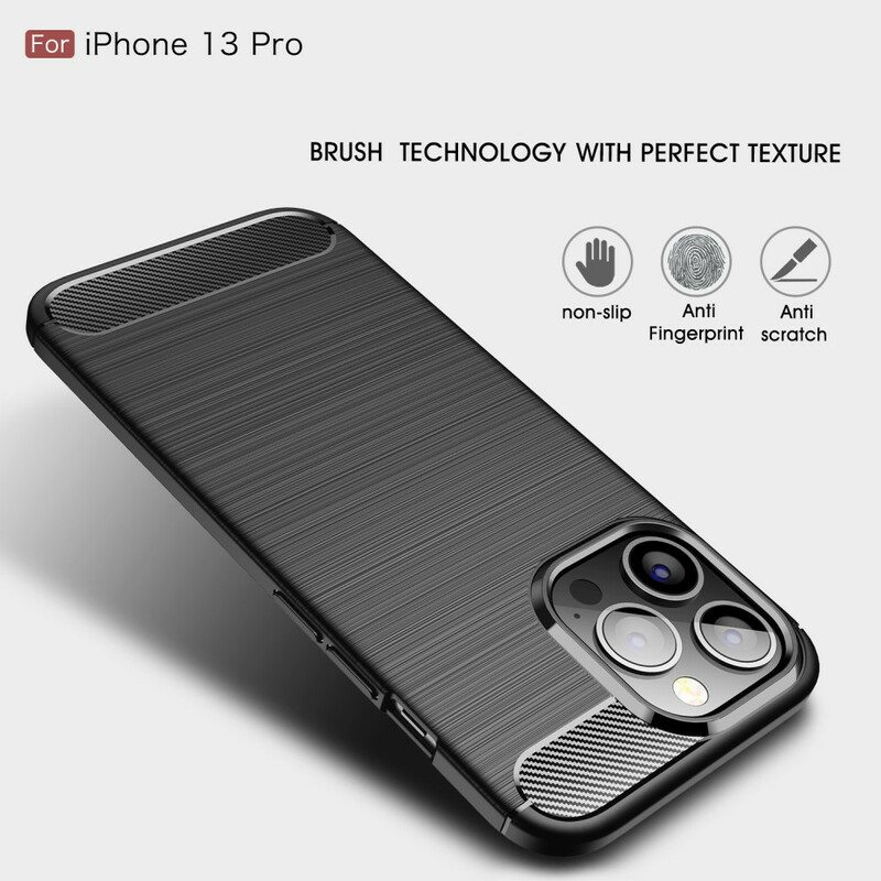 Kuori iPhone 13 Pro Harjattua Hiilikuitua
