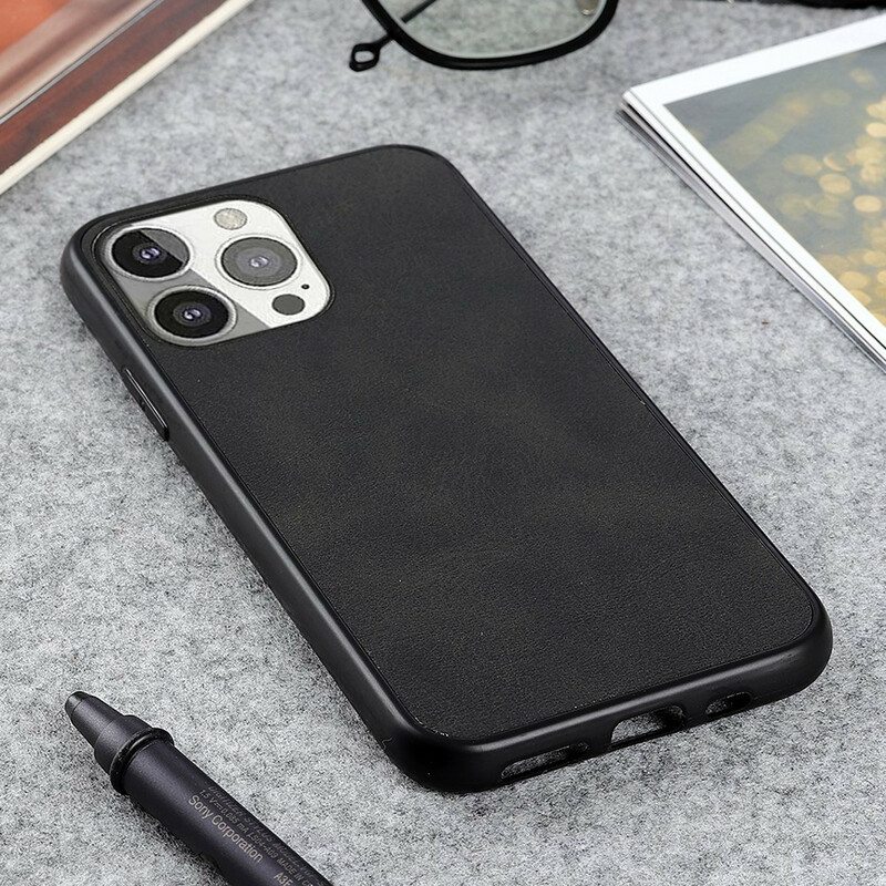 Kuori iPhone 13 Pro Hienostunut Ilme Nahkaefekti