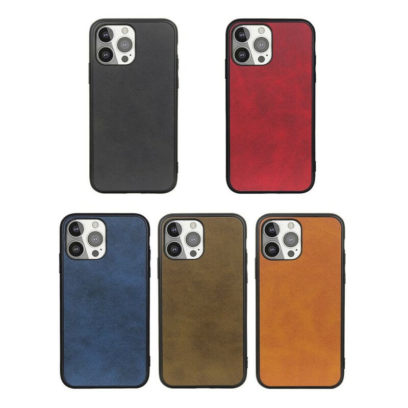 Kuori iPhone 13 Pro Hienostunut Ilme Nahkaefekti