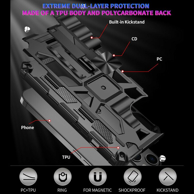 Kuori iPhone 13 Pro Irrotettava Vastustuskykyinen Armeija