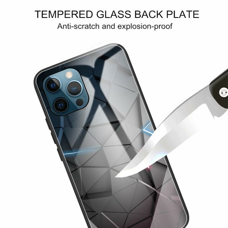 Kuori iPhone 13 Pro Karkaistu Lasi Geometria