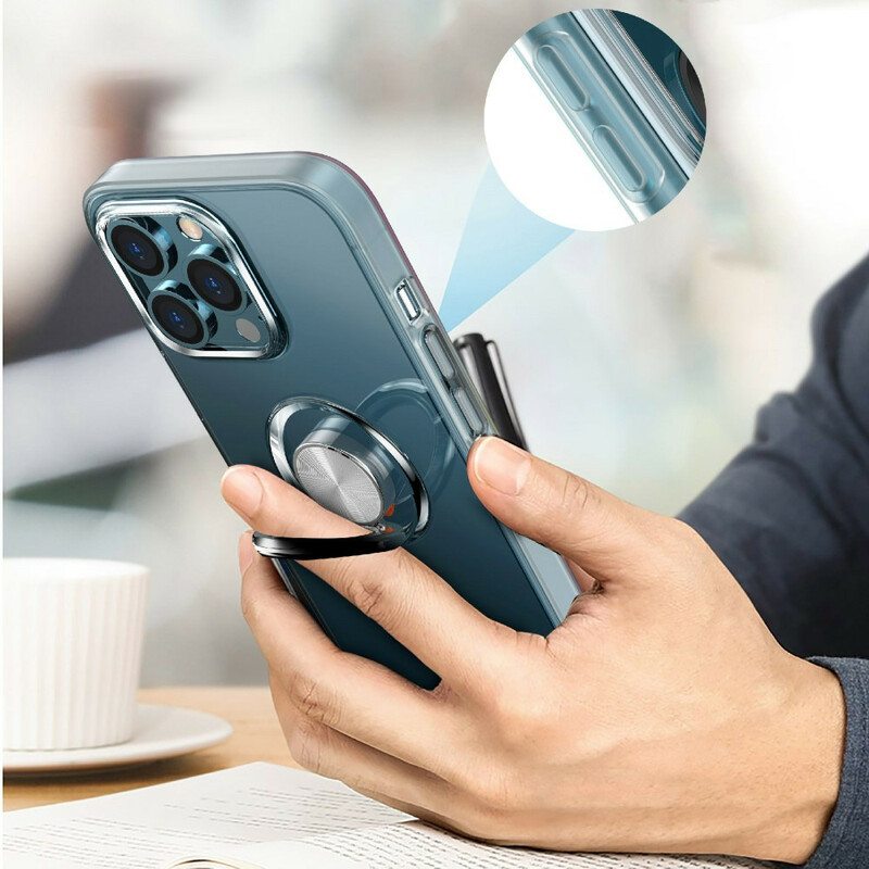 Kuori iPhone 13 Pro Läpinäkyvä Rengastuella